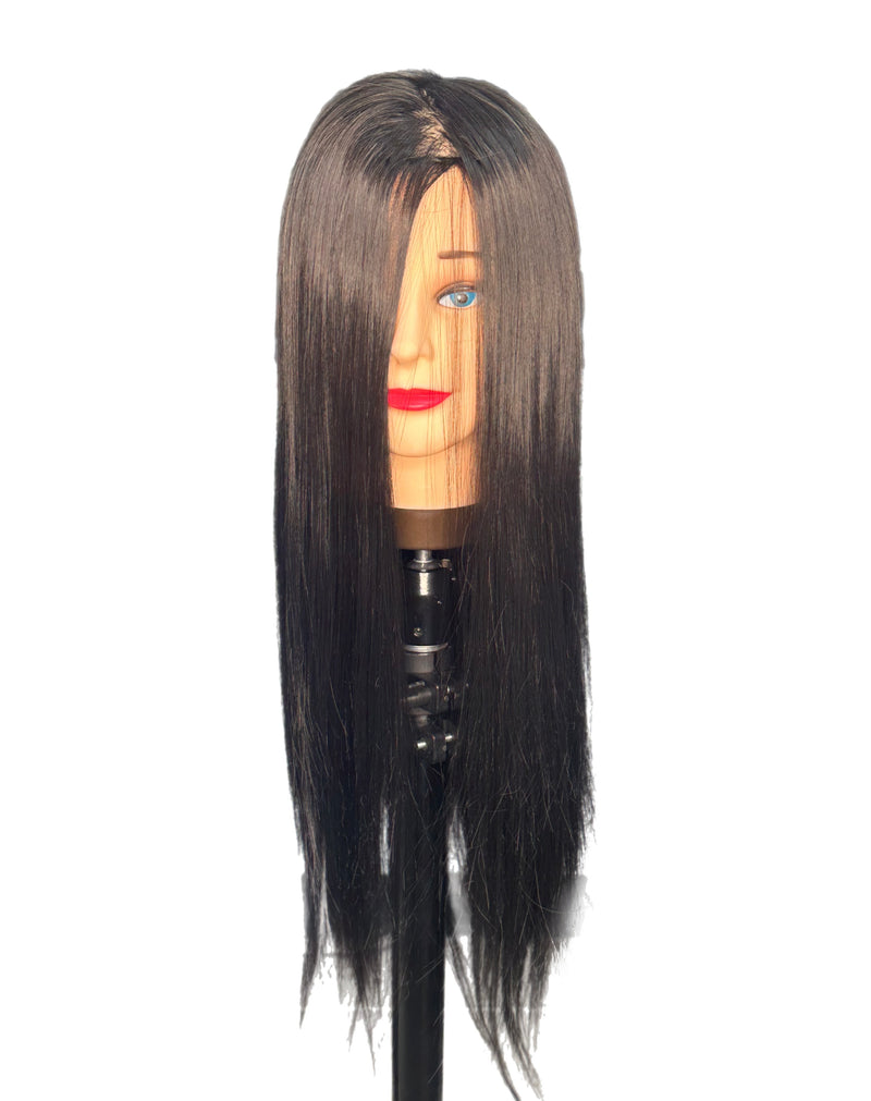 Deyaz Professional Mannequin 24 Inch 100% Synthetic Hair Black - Dee