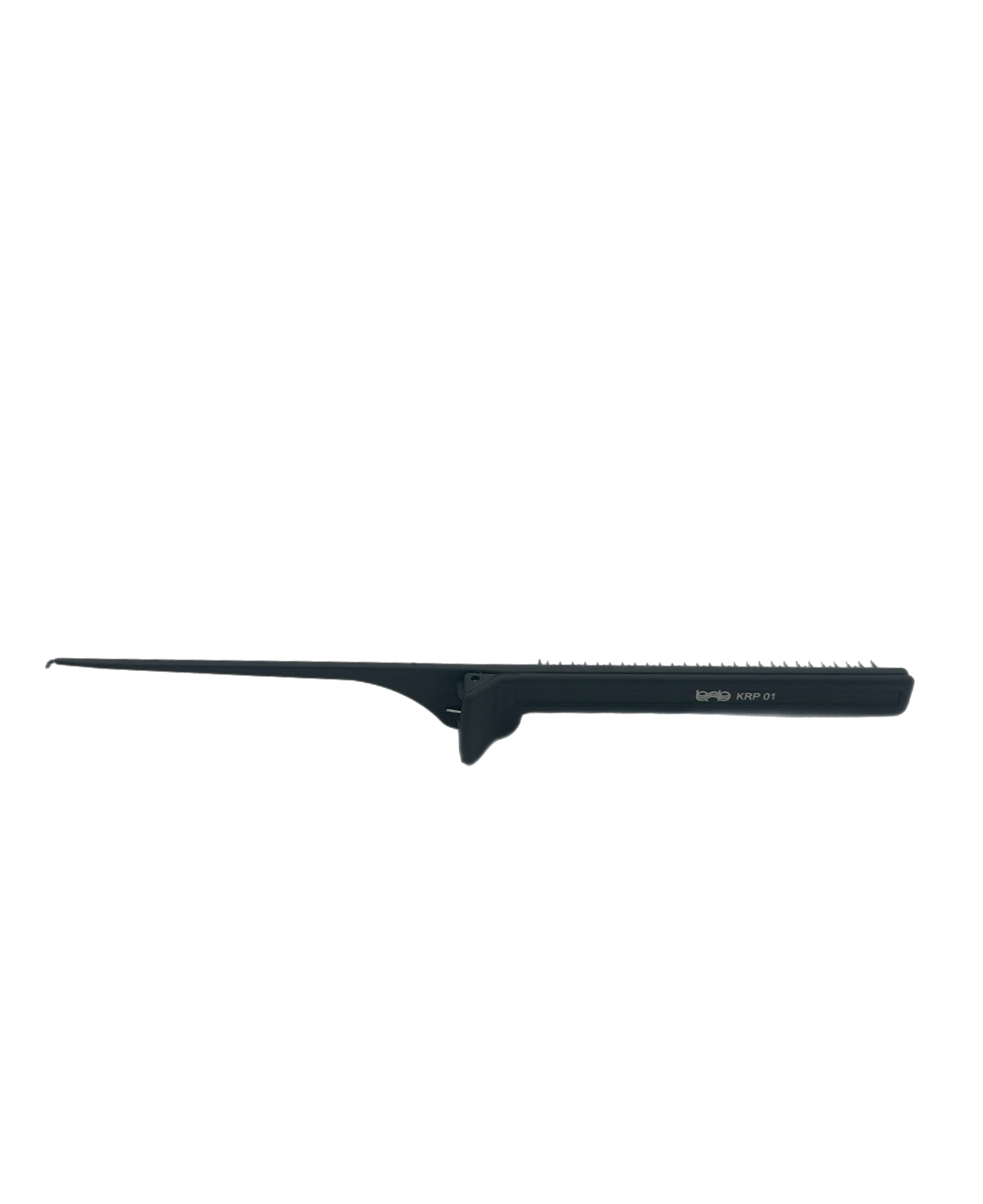 BOB Professional Antistatic Crepe Comb With Clip Grey KRP01 Comb Bob