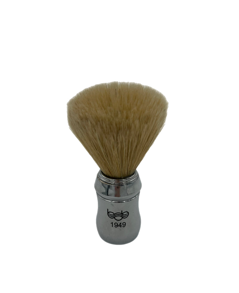 BOB Premium Natural Bristle Shaving Brush Chrome 1949