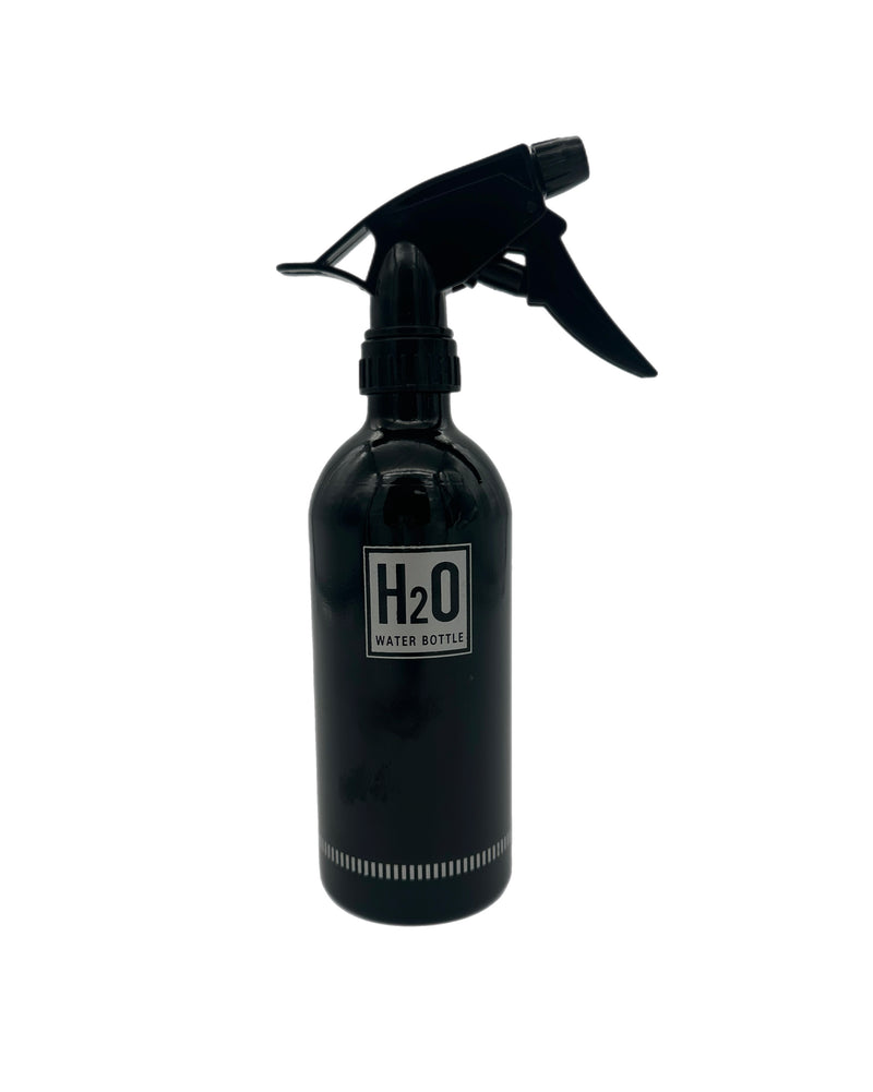 H20 Water Spray Bottle Black