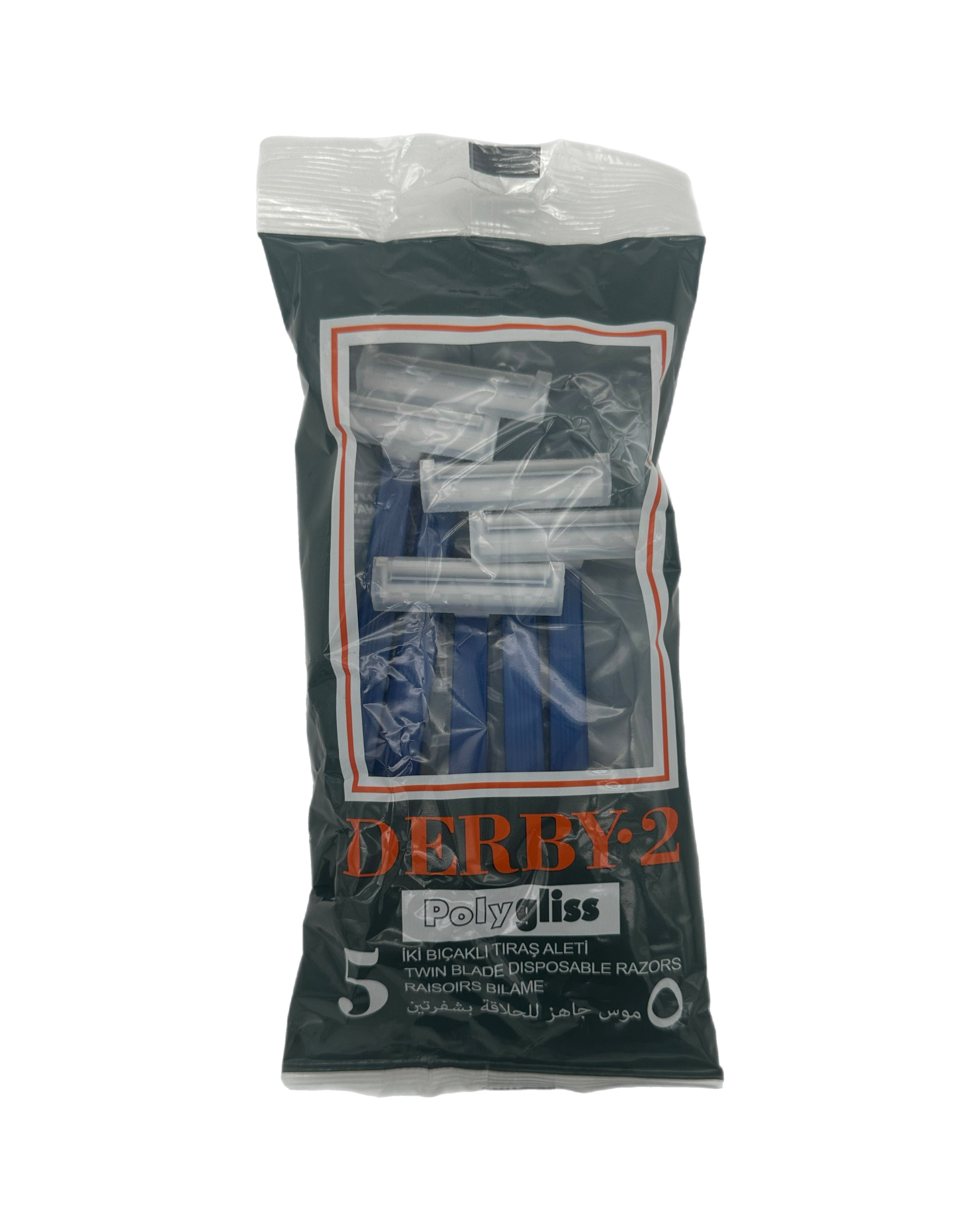 Derby 2 Twin Blade Disposable Razor 5pk Razor Blades Derby