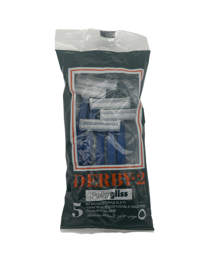 Derby 2 Twin Blade Disposable Razor 5pk