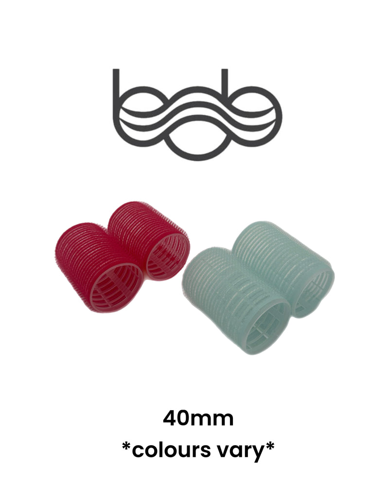 Bob Premium 40mm Self Gripping Velcro Hair Rollers 10pk