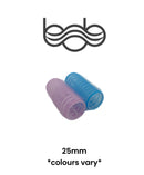 Bob Premium 25mm Self Gripping Velcro Hair Rollers 10pk Retail Bob
