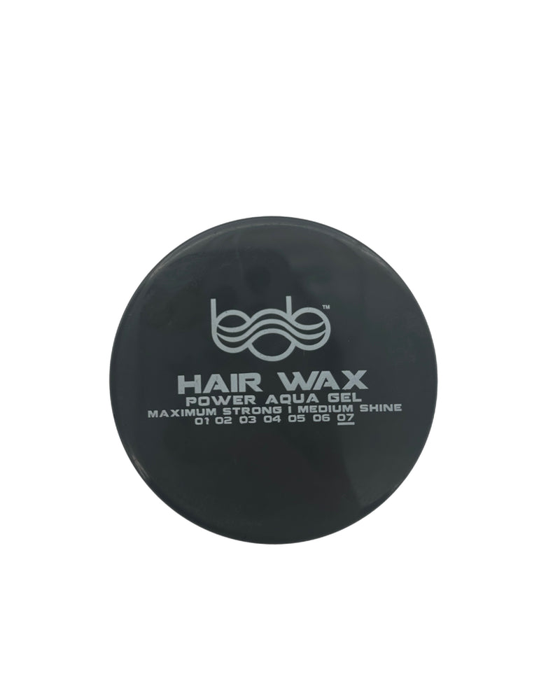 Bob Hair Wax Power Aqua Gel Maximum Strength Medium Shine Grey 150ml Retail Bob