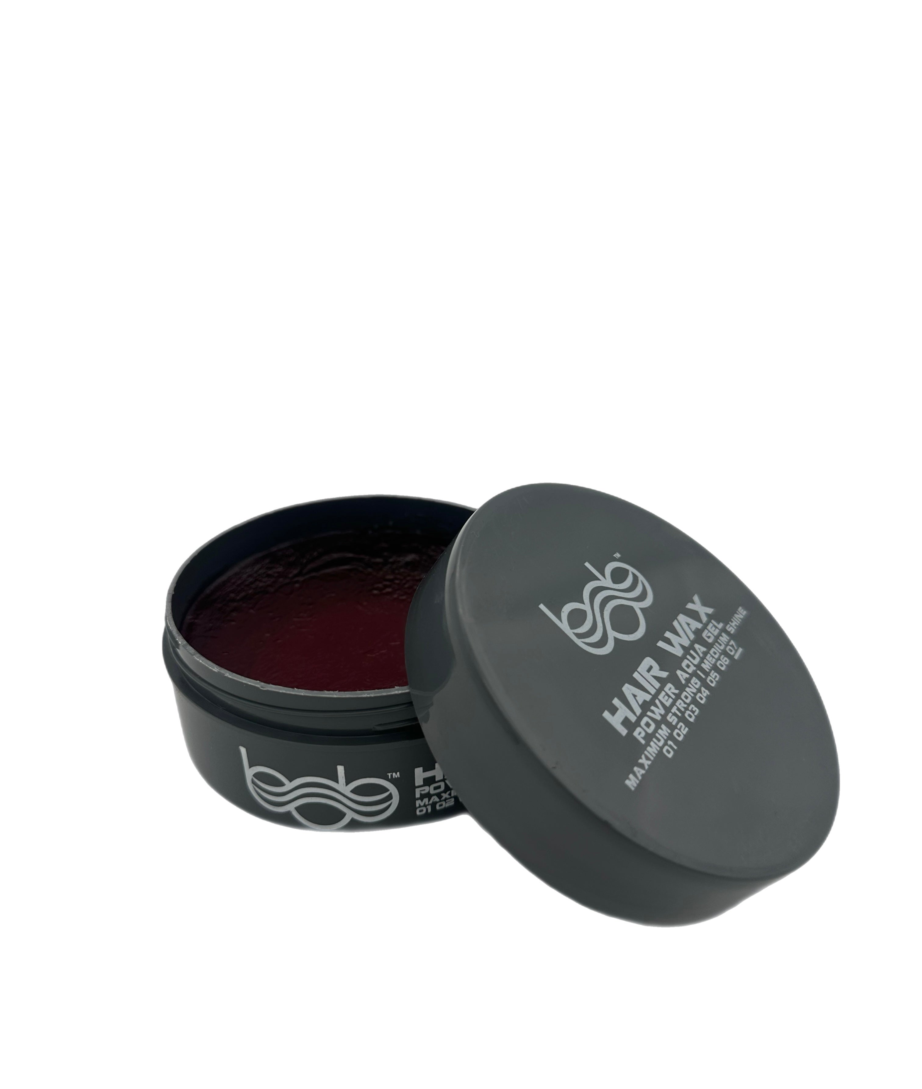 Bob Hair Wax Power Aqua Gel Maximum Strength Medium Shine Grey 150ml Hair Wax Bob