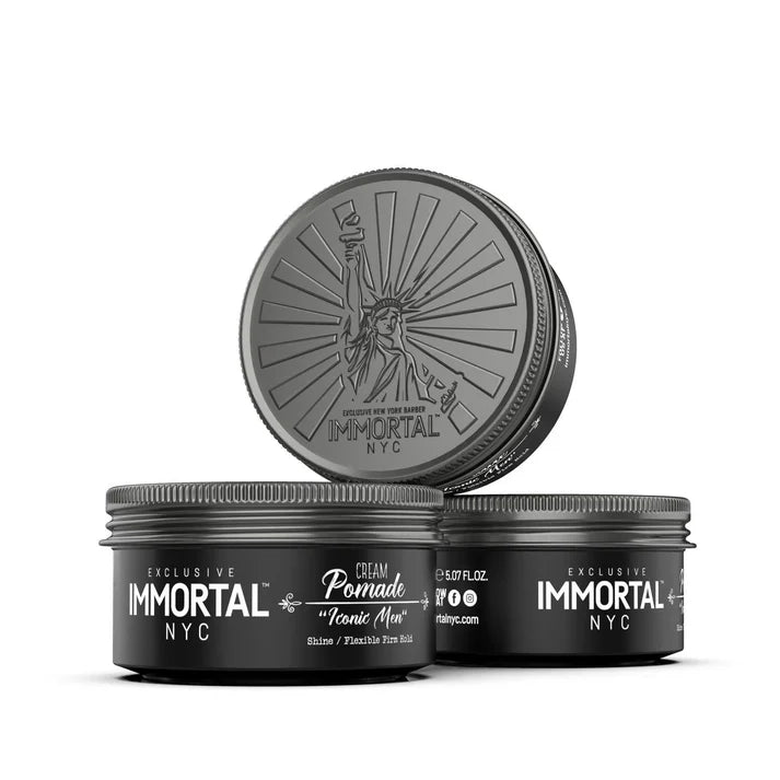 Immortal NYC Iconic Men Cream Pomade Hair Wax 150ml Hair Wax Immortal