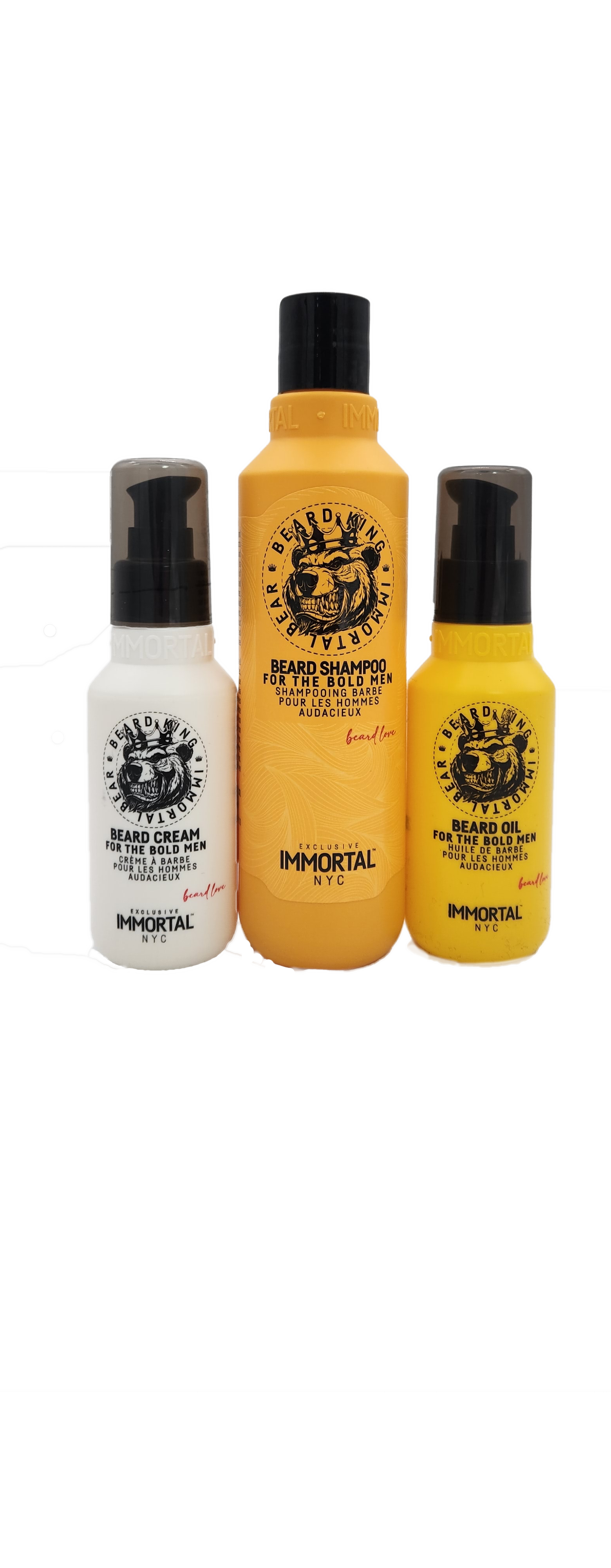 Immortal Beard King 3 Piece Gift Set Beard - Moustache Care Immortal