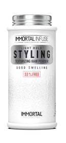 Immortal Infuse Hair Styling Powder 30gr White - Bonus 33% Free Hair Styling Powder Immortal