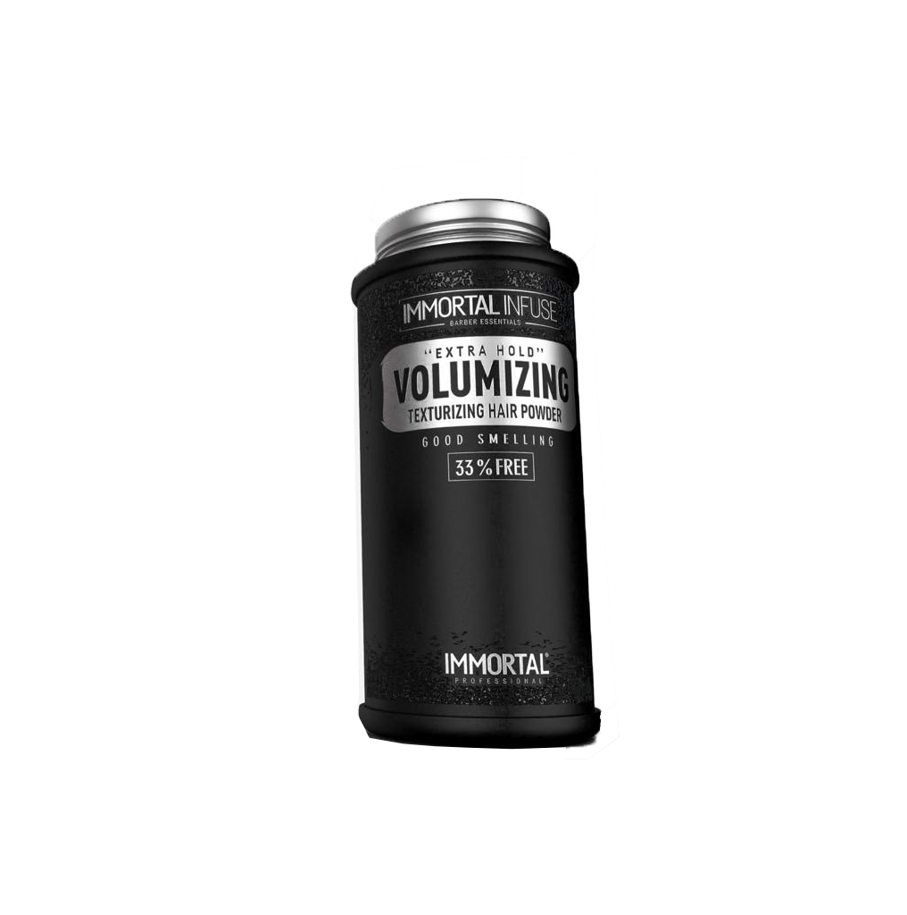 Immortal Infuse Volume Mattifying Hair Styling Powder 30gr Black - Bonus 33% Free Hair Styling Powder Immortal