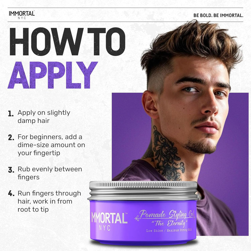 Immortal NYC The Eternity Pomade Styling Hair Wax 150ml Hair Wax Immortal