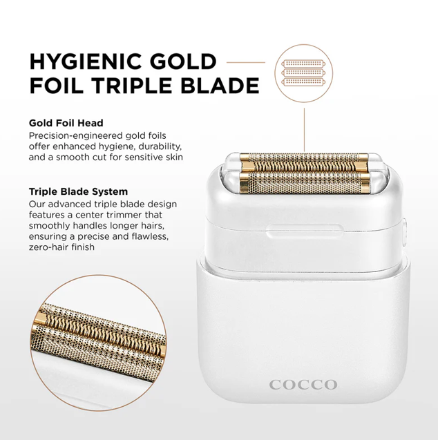 Cocco IMPACTO Micro Wet-Dry Foil Shaver - White Foil Shaver Cocco