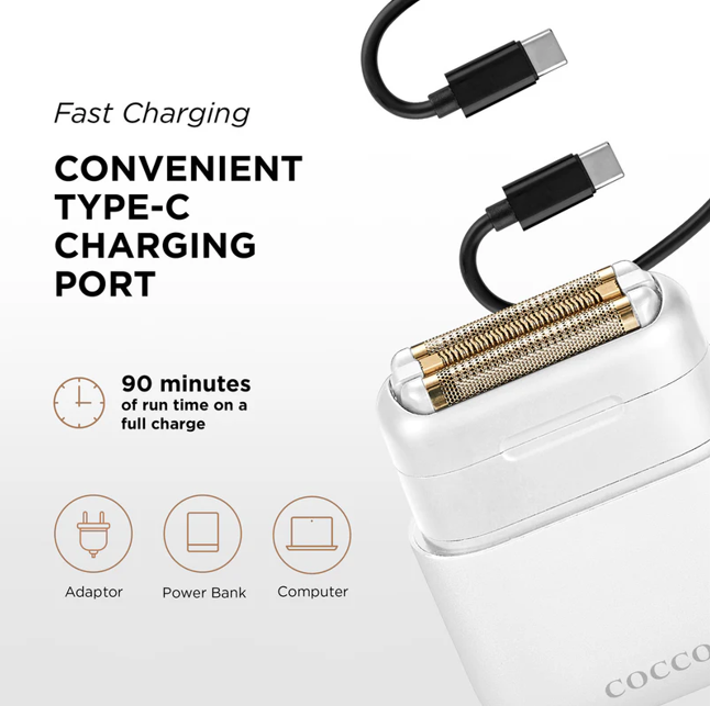 Cocco IMPACTO Micro Wet-Dry Foil Shaver - White Foil Shaver Cocco