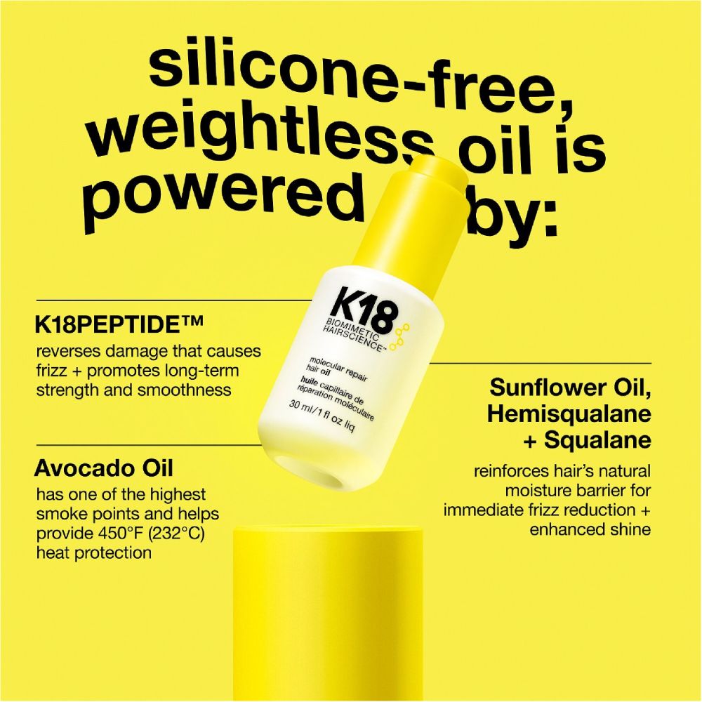 K18 Molecular Repair Hair Oil 30ml Hair Treatment K18