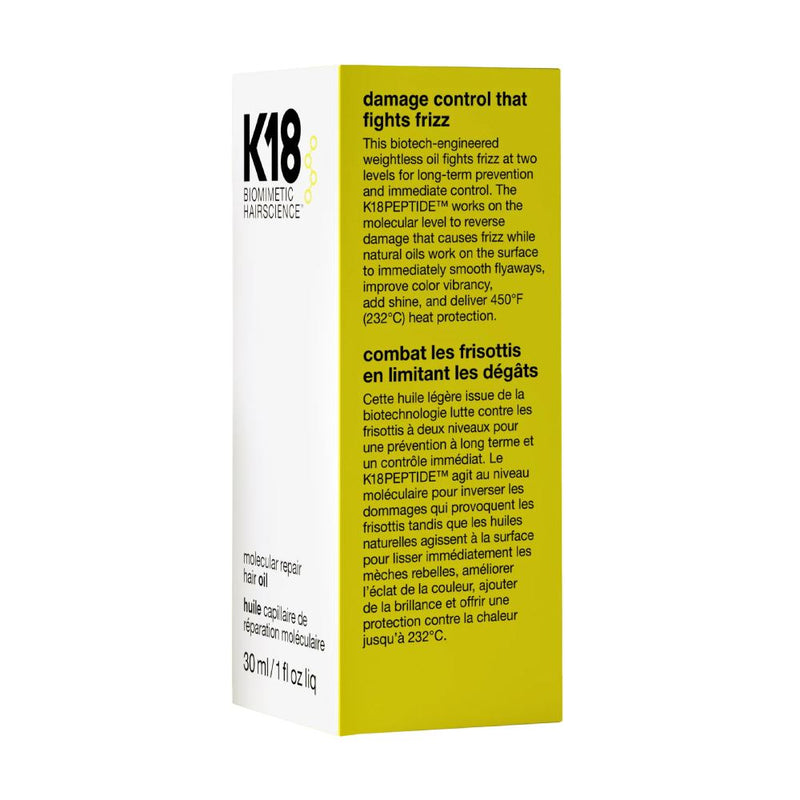 K18 Molecular Repair Hair Oil 30ml Retail K18