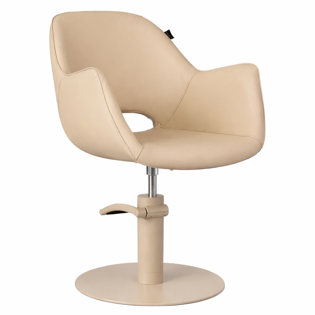 Karma Armidale Salon Chair 02190101 - Champagne with Matching Pump and Base Salon Chairs Karma