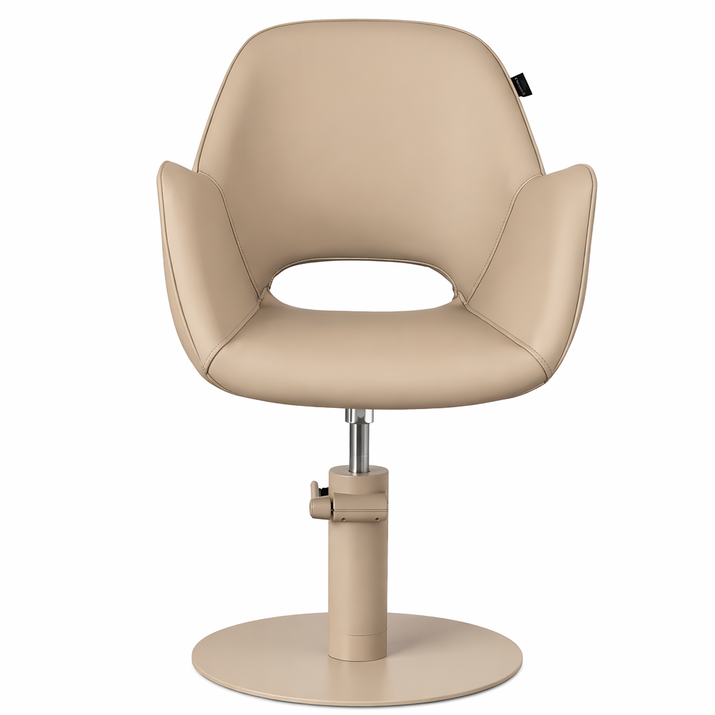 Karma Armidale Salon Chair 02190101 - Champagne with Matching Pump and Base Salon Chairs Karma