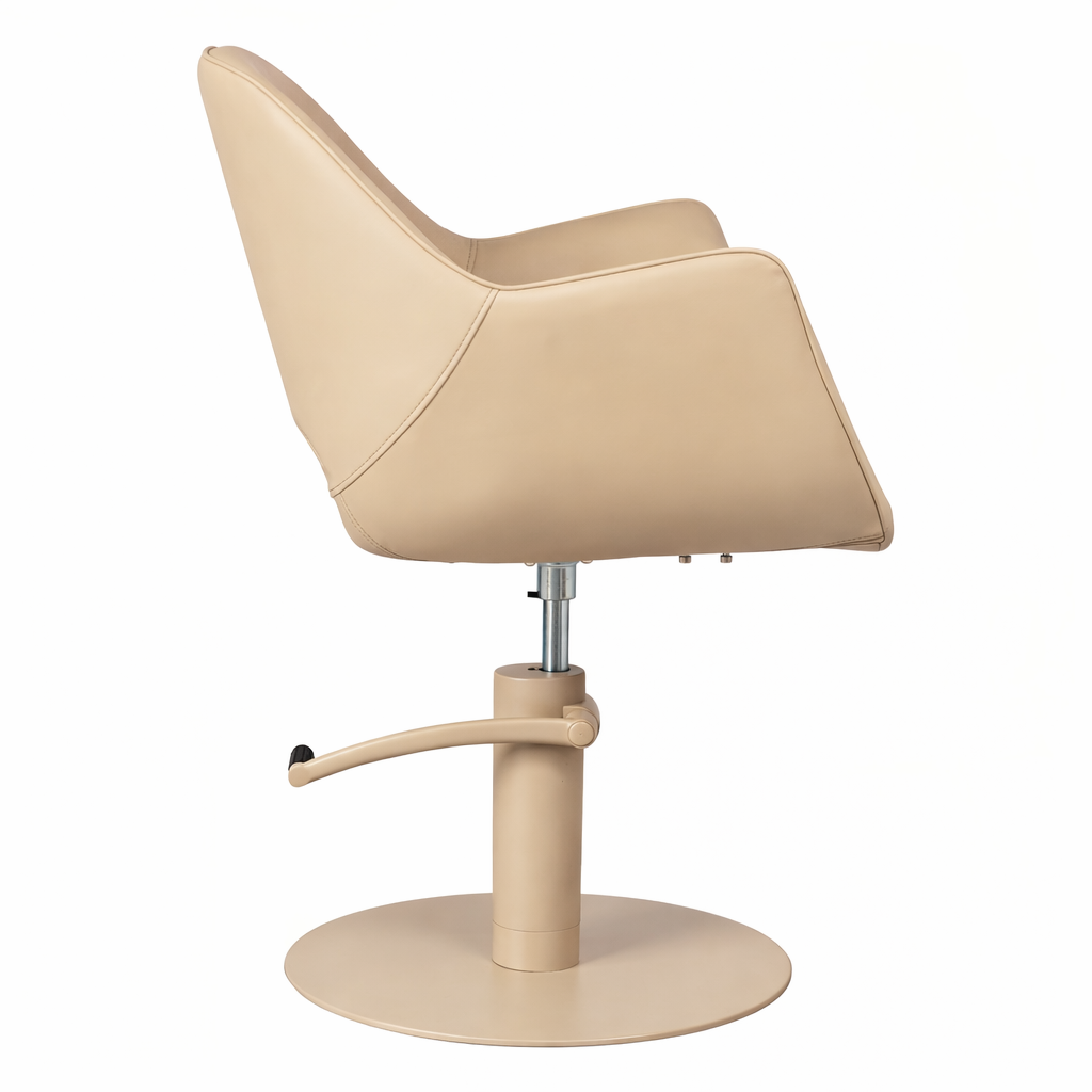 Karma Armidale Salon Chair 02190101 - Champagne with Matching Pump and Base Salon Chairs Karma