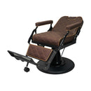 Karma Barber Chair Paddington Brown & Black 04101601 Barber Chair Karma