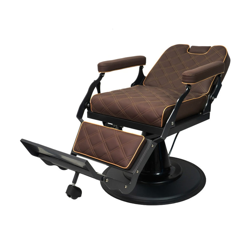 Karma Barber Chair Paddington Brown 04101601 Reclining'