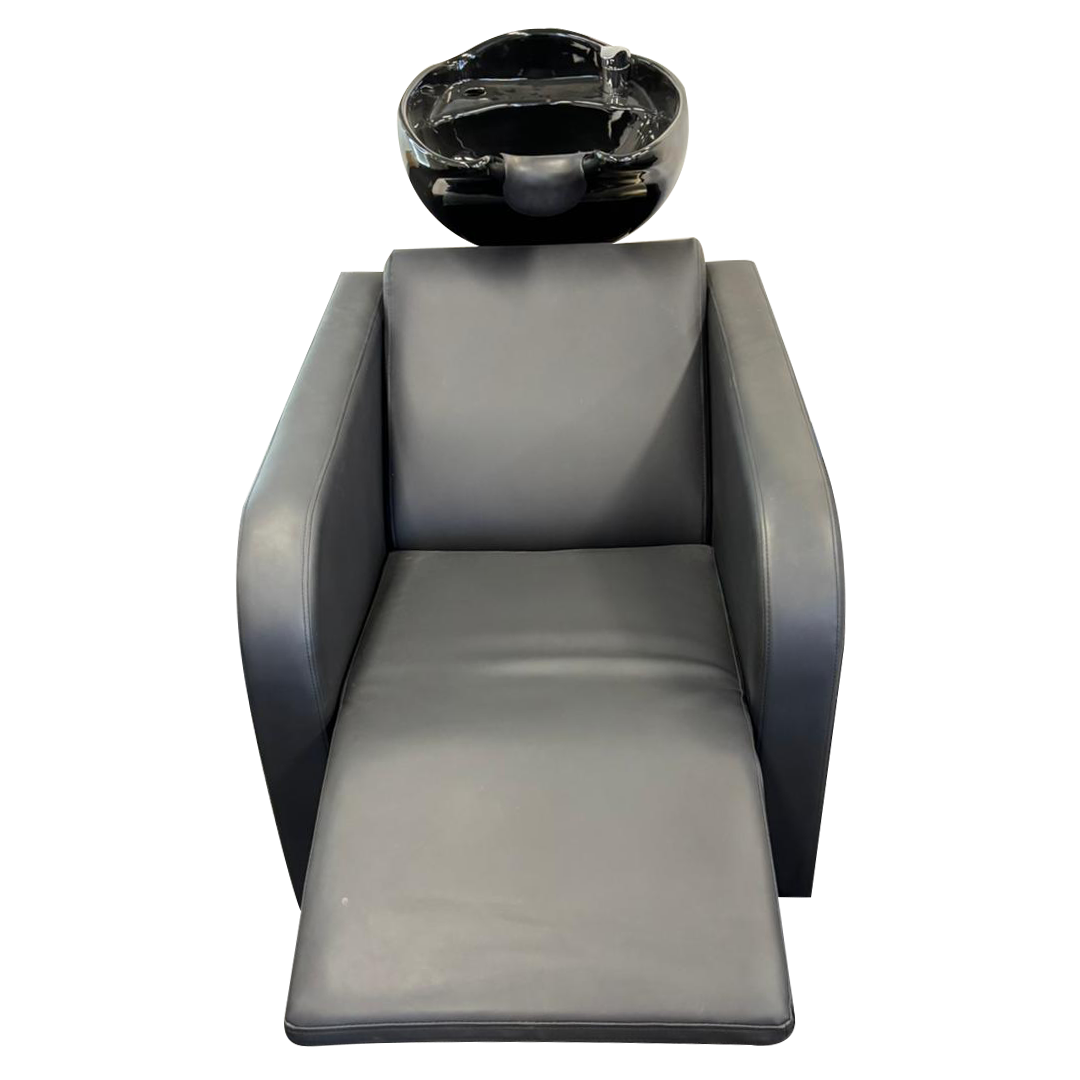 Karma Complete Shampoo Unit Clunes Electric Black with Black Deep Basin & Roller Ball Massage 0315012201ER