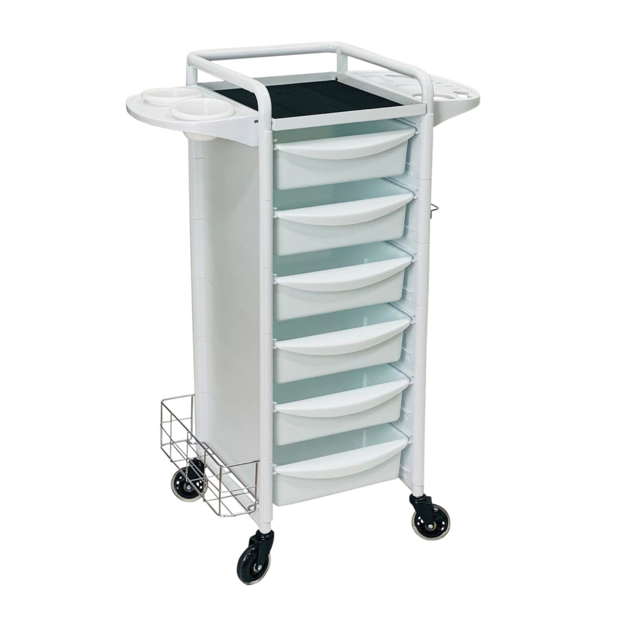 Karma Darwin Full Metal 7 Tier Hair Salon Super Heavy Duty Trolley White 080504 - Fully Assembled