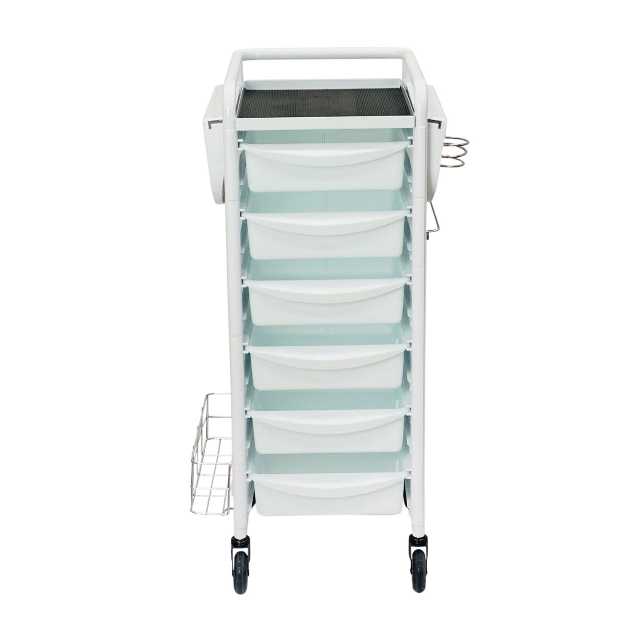 Karma Darwin Full Metal 7 Tier Hair Salon Super Heavy Duty Trolley White 080504 - Fully Assembled