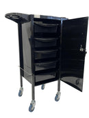 Karma Florina 6 Tier Lockable Metal Hair Salon Trolley 080701 - Fully Assembled Salon Trolleys Karma