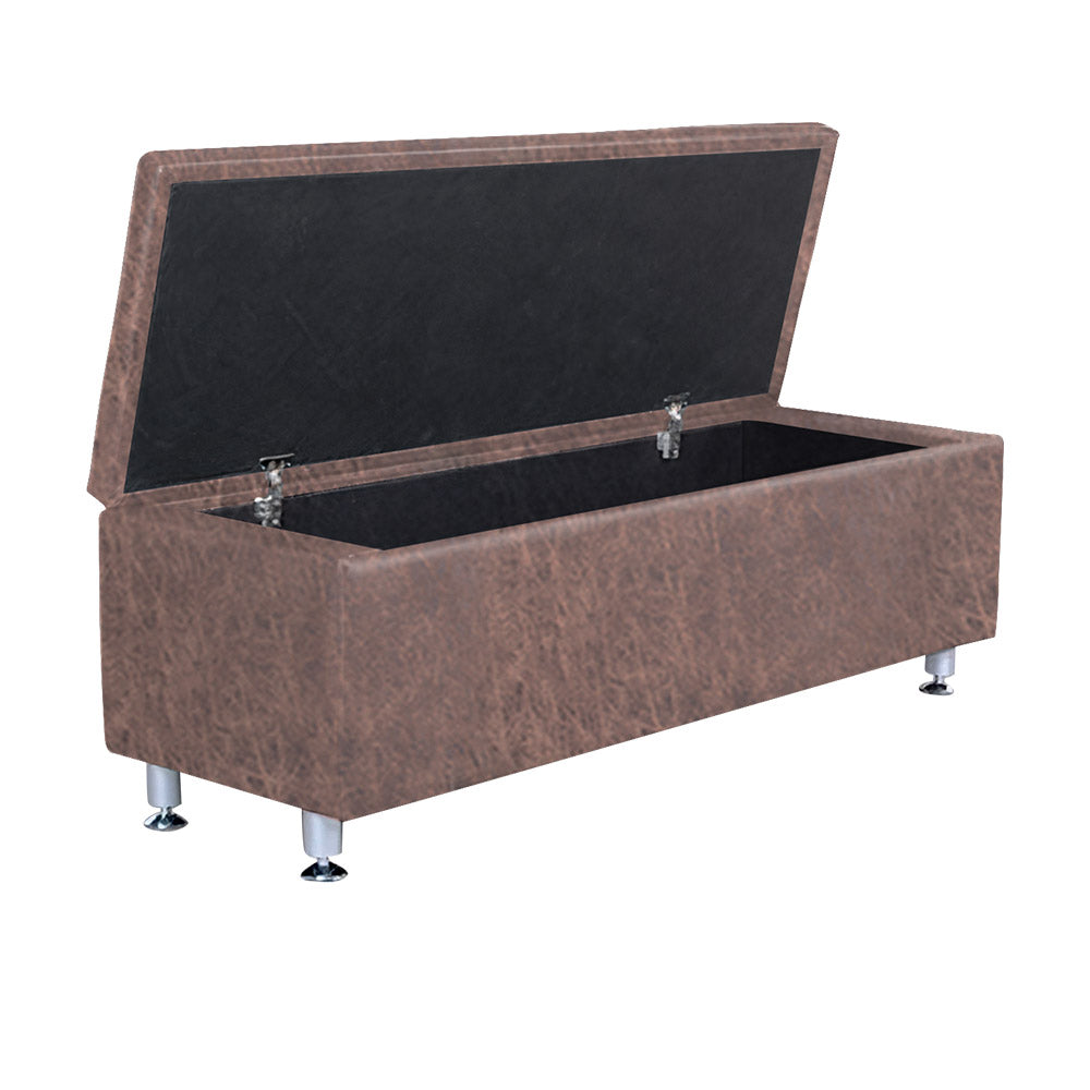 Karma Pooraka 3 Seater Ottoman Waiting Lounge With Storage 05010301 - Tan Waiting Lounges - Chairs Karma