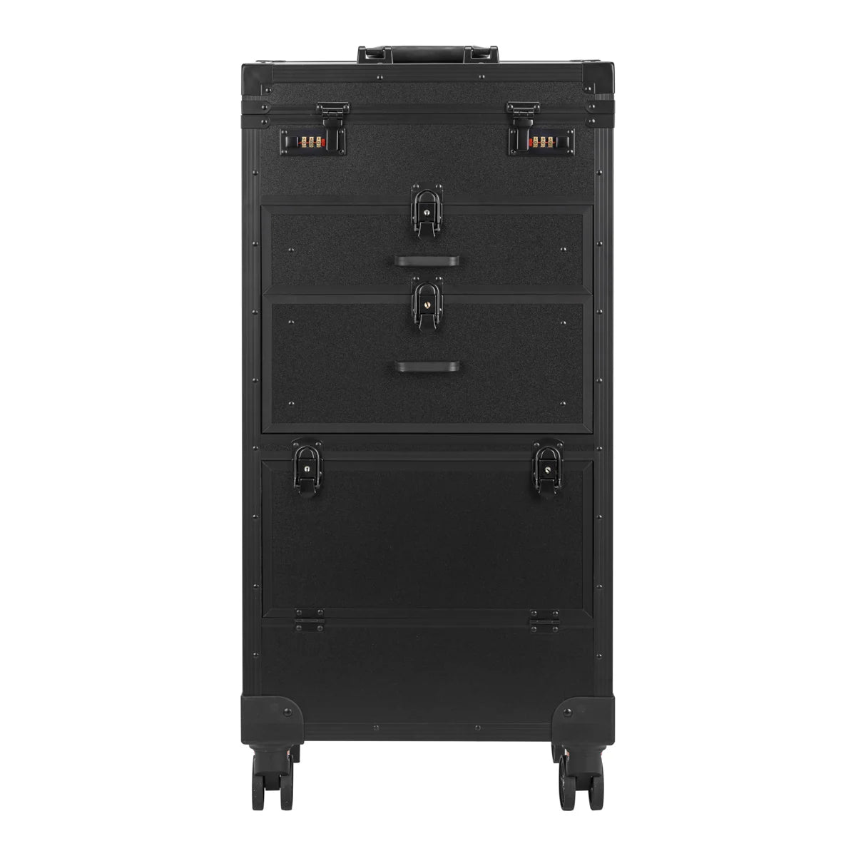 Karma Professional Portable Hard Case Salon Trolley Lockabe with Drawers KHRC01 - Black