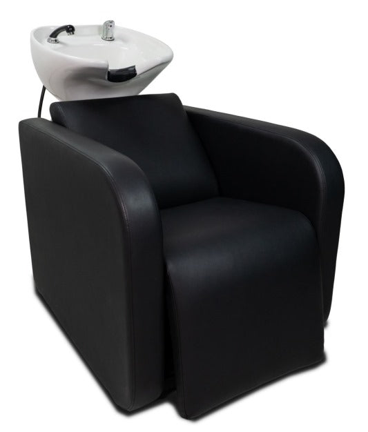 Karma Complete Shampoo Unit Clunes Electric Black with White Standard Basin 0315012104E Shampoo Units Karma