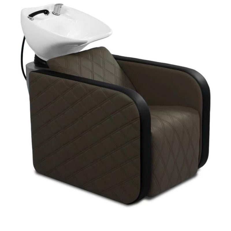 Karma Complete Shampoo Unit Clunes Electric Brown with Pattern & Black Deep Basin 0316012201EP Shampoo Units Karma