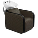 Karma Complete Shampoo Unit Clunes Electric Brown with Pattern & Black Standard Basin 0316012101EP Shampoo Units Karma