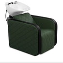 Karma Complete Shampoo Unit Clunes Manual Green with Pattern & White Standard Basin 0315162204MP Shampoo Units Karma