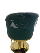 Karma Eden Salon Chair Emerald Green with Gold Base 02182303 Furniture Karma