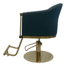 Karma Eden Salon Chair Emerald Green with Gold Base 02182303 Furniture Karma