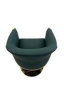 Karma Eden Salon Chair Emerald Green with Gold Base 02182303 Furniture Karma