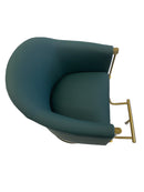 Karma Eden Salon Chair Emerald Green with Gold Base 02182303 Furniture Karma