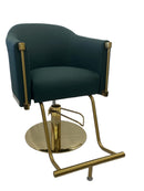 Karma Eden Salon Chair Emerald Green with Gold Base 02182303 Furniture Karma