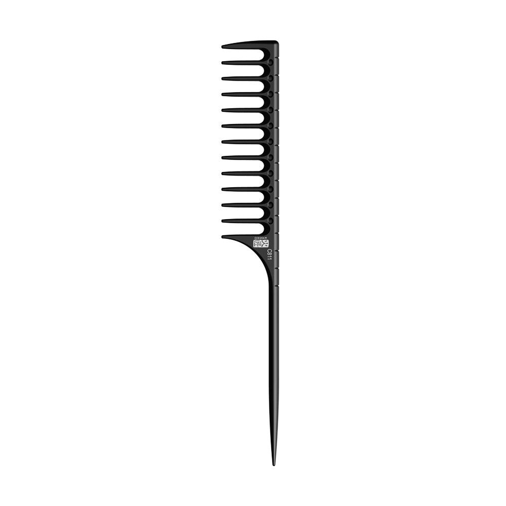 Kasho Carbon Antistatic Wide Tooth Tail Comb C811 Comb Kasho