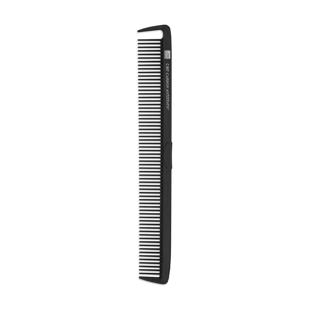Kasho Carbon Antistatic Cutting Comb with Sectioning Tooth C807 Comb Kasho