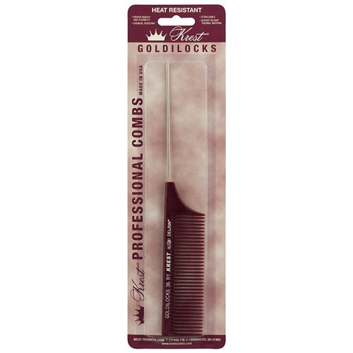 Krest Goldilocks G36 Stainless Steel Pin Tail Comb Comb Goldilocks