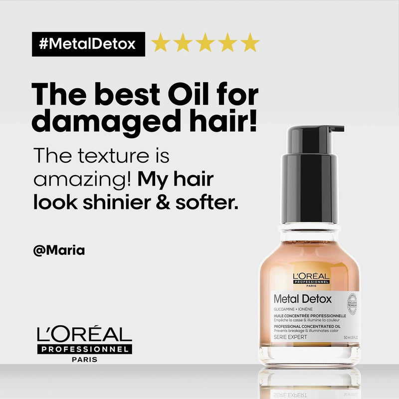 L'oreal Metal Detox Anti-Deposit Protector Concentrated Oil 50ml Hair Oil and Serum Loreal