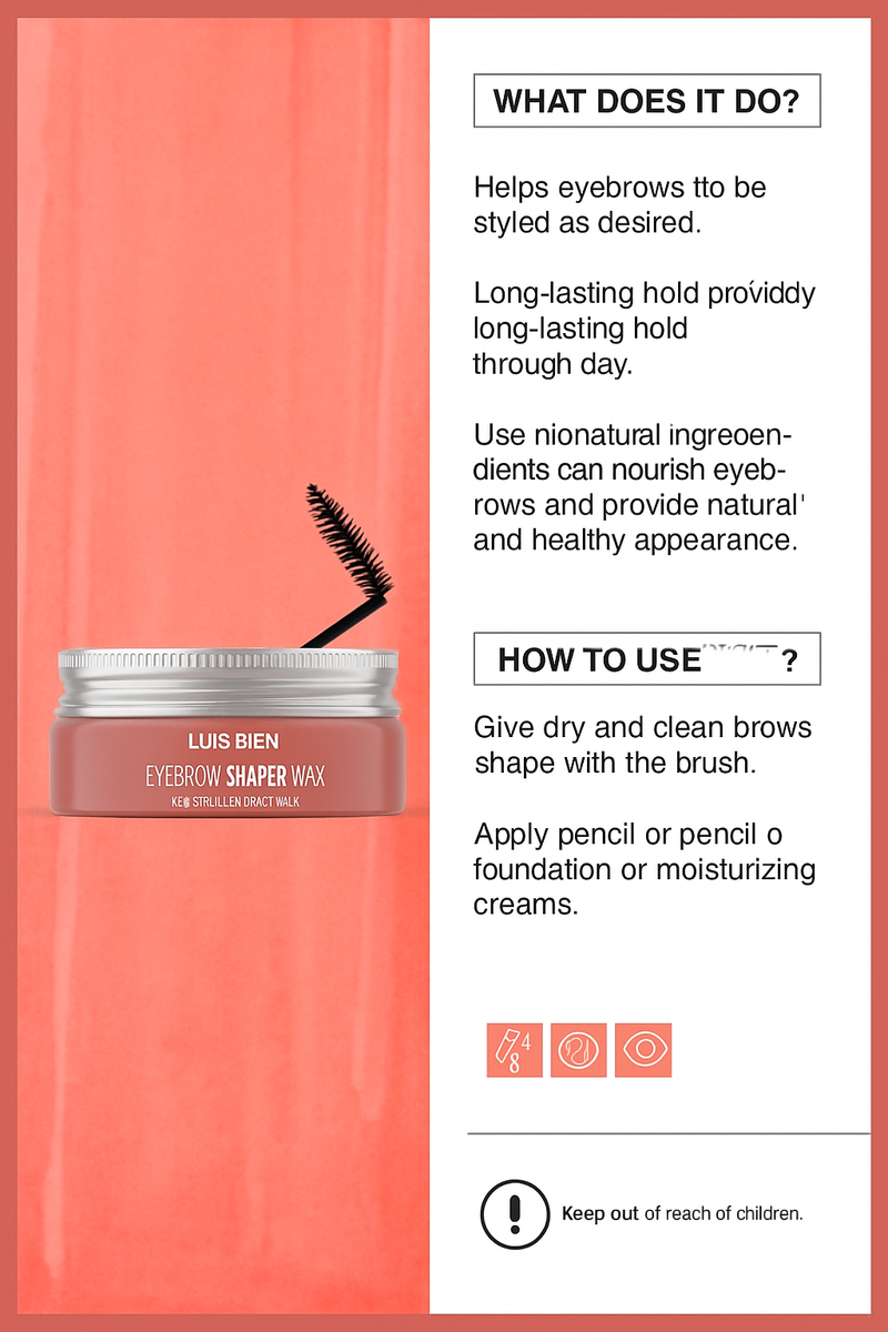 Luis Bien Eyebrow Shaper Wax 50ml Eyebrow Enhancers Luis Bien