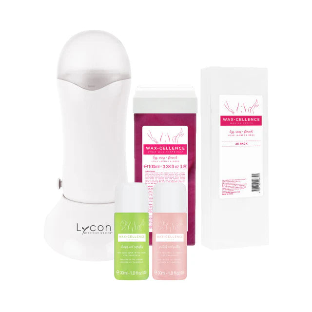 Lycon Roll on Wax-Cellence Cartrdige Waxing Kit - HOME Kit Waxing Lycon