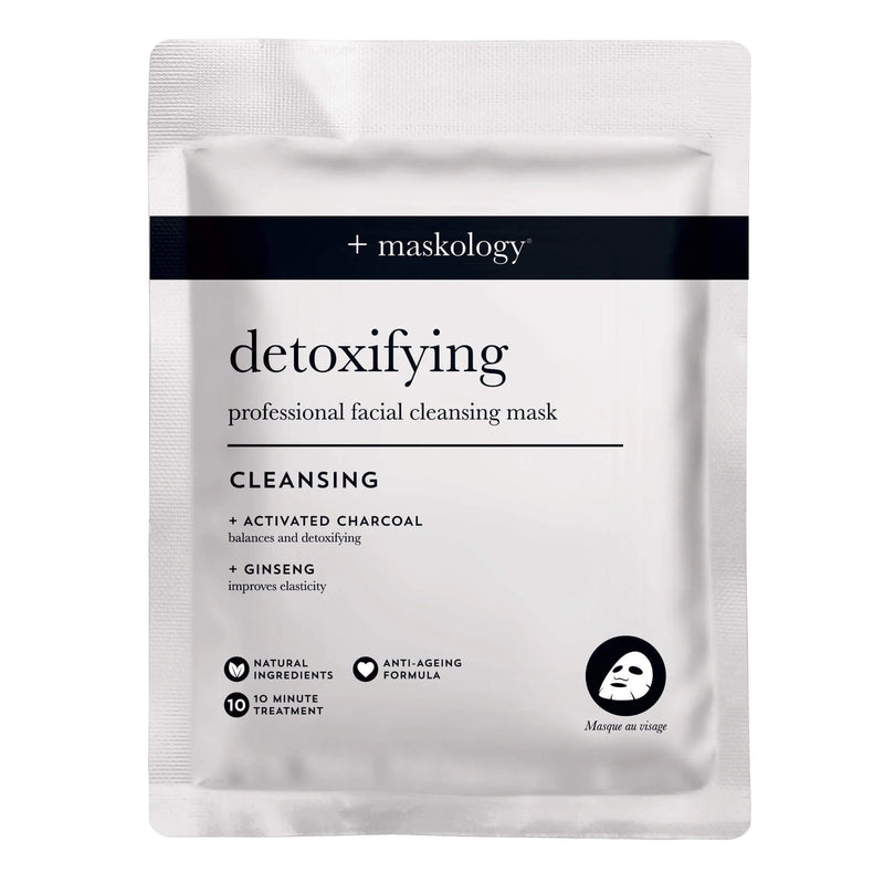 Maskology Detoxifying Professional Facial Sheet Mask Single Sachet Facial Products Maskology