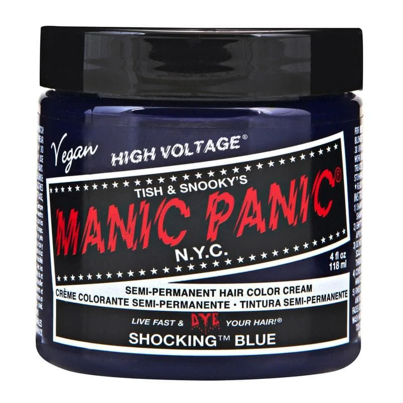 Manic Panic Shocking Blue Classic Cream 118ml Hair Colours - Semi Permanent Manic Panic