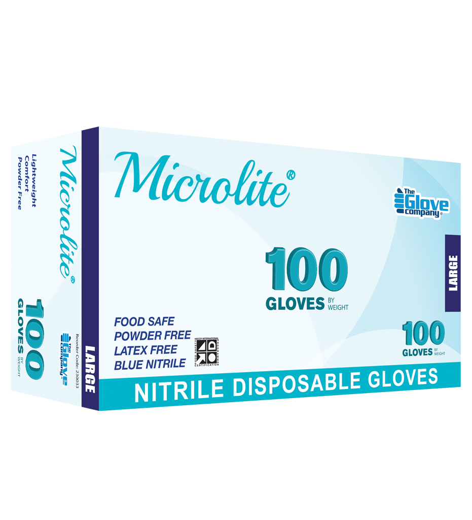 Microlite Plus Nitrile Disposable Gloves Large 100pk Gloves Microlite