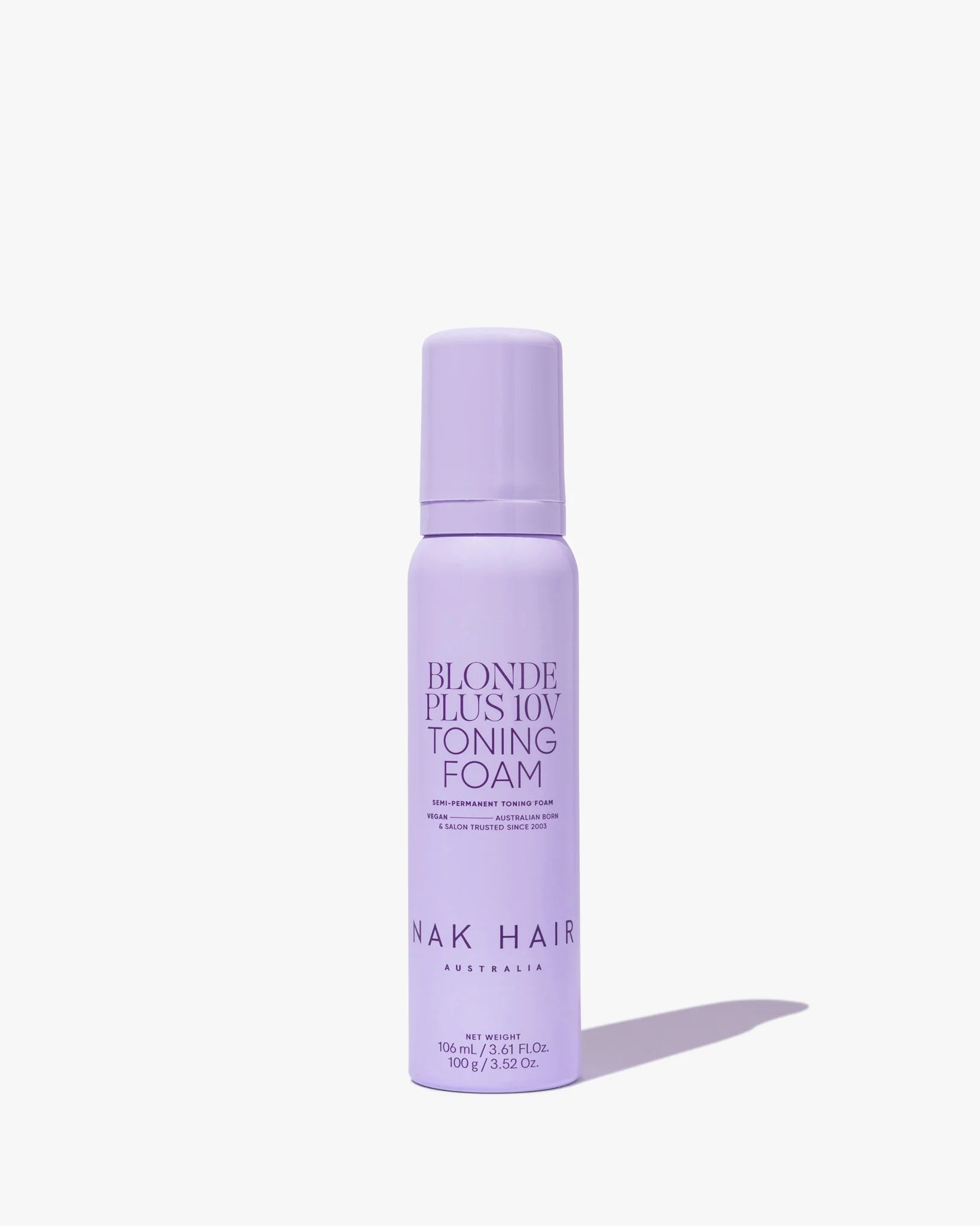 NAK Signature Blonde Plus 10V Toning Foam 100g Hair Colours - Permanent NAK