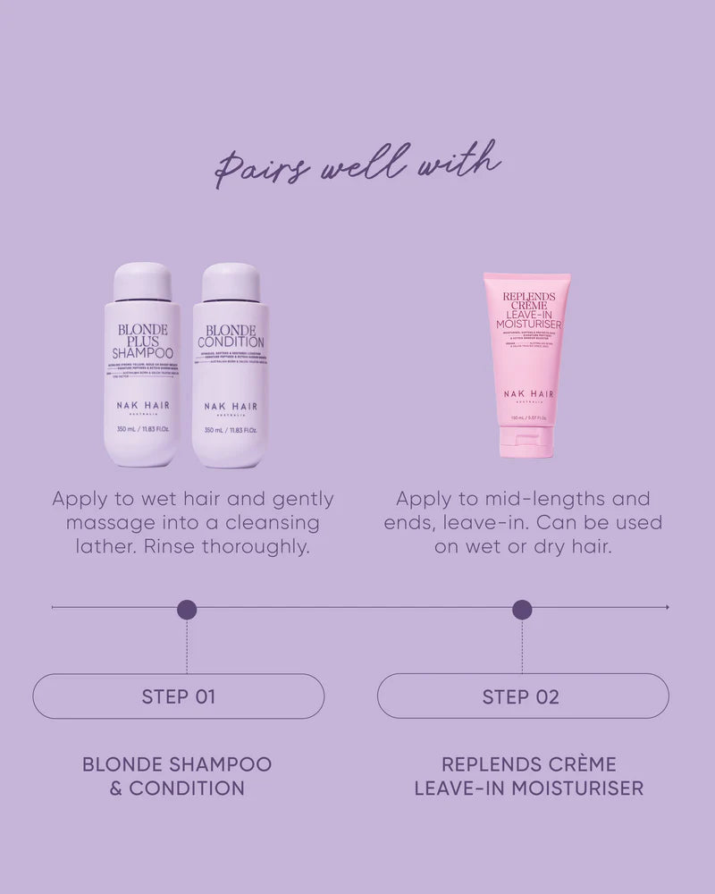NAK Signature Blonde Plus Shampoo 80ml Shampoo/Conditioner NAK